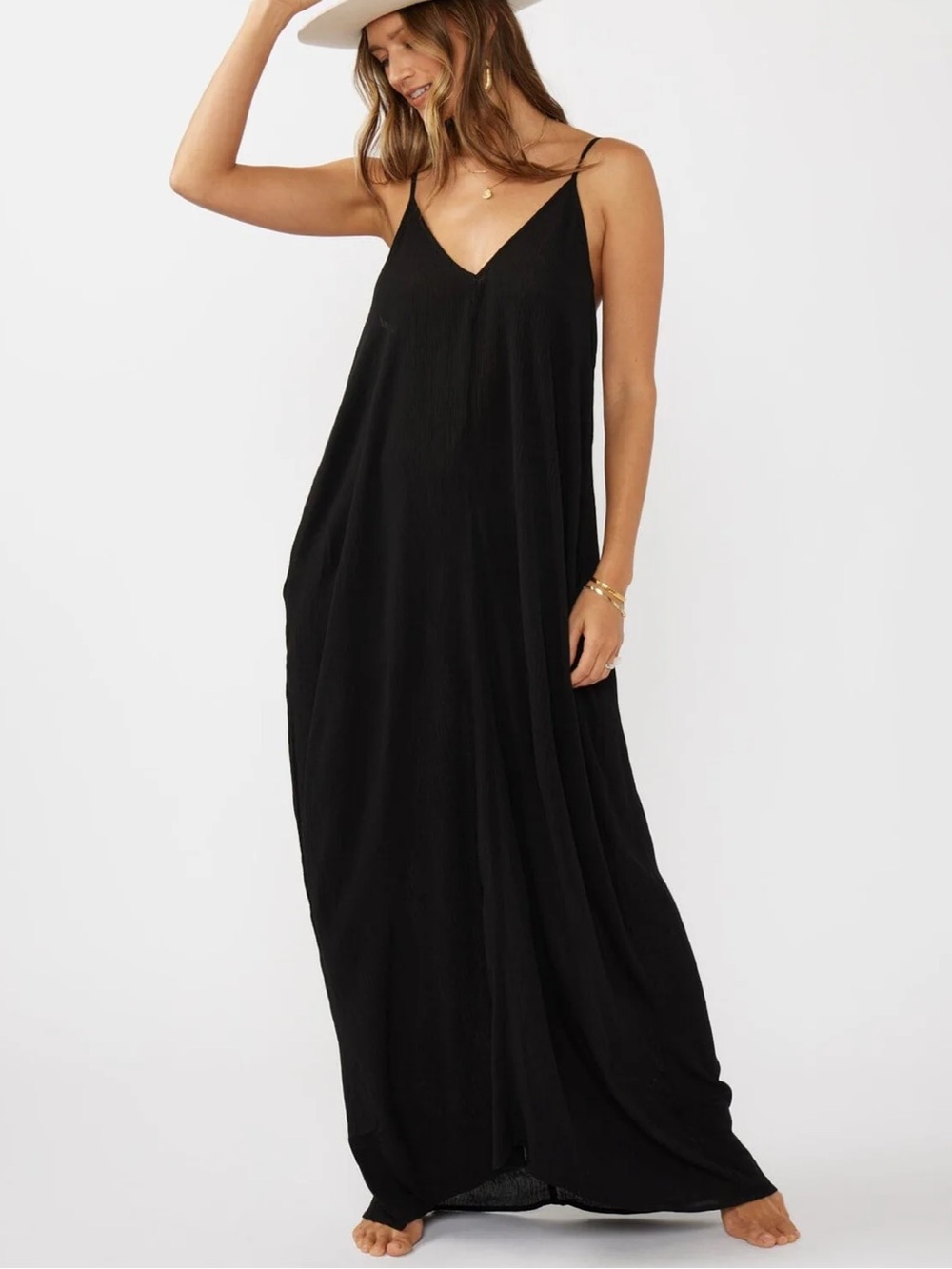 lovestitch Black Spaghetti Strap Dress